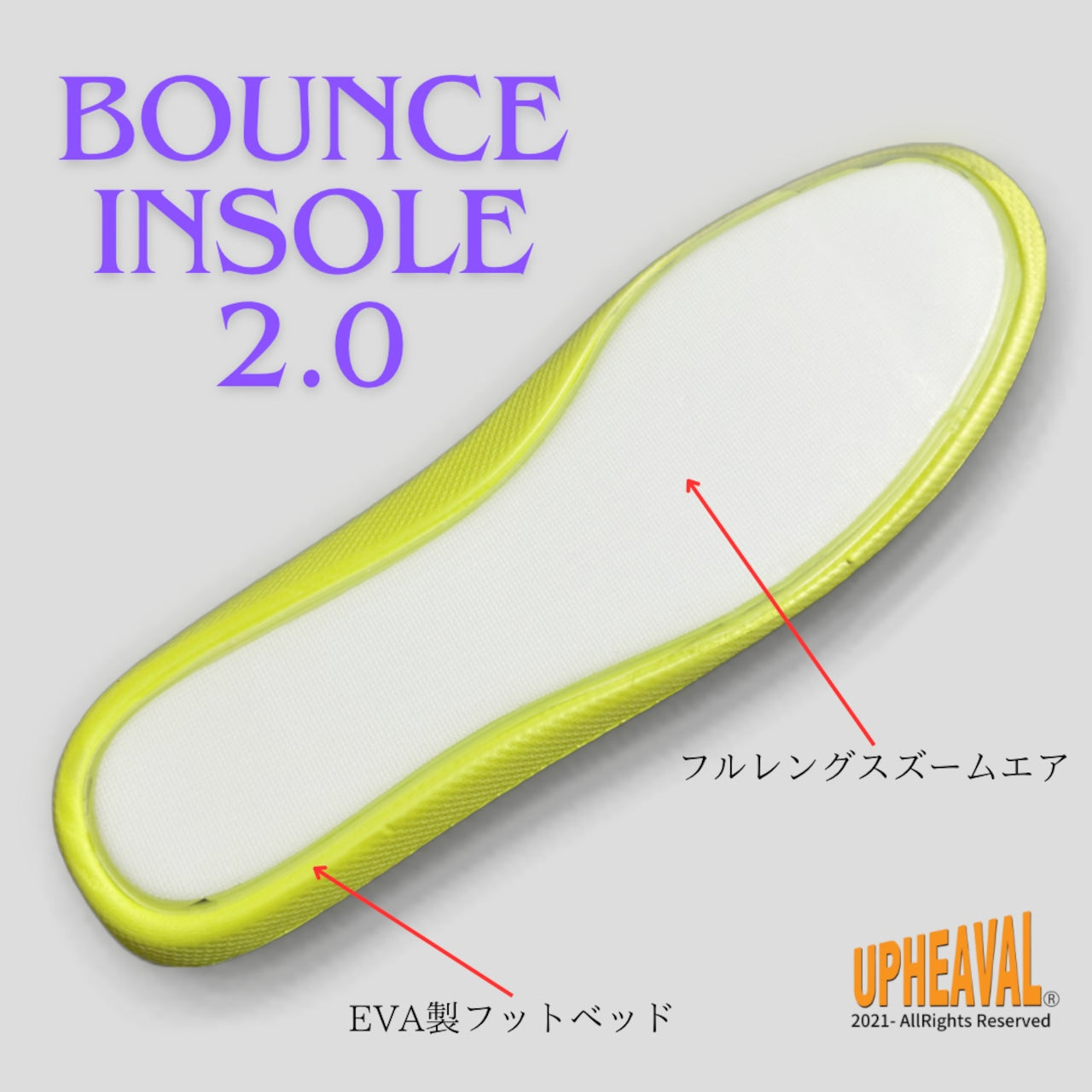 BOUNCE INSOLE バウンスインソール 2.0 衝撃吸収と超高反発 ZOOM