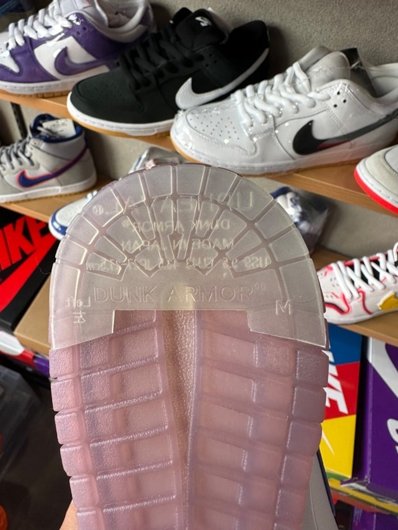 DUNK ARMOR Ballistic Limited ダンクアーマー バリスティック リミテッド Transparent クリア ヒールプロテクター