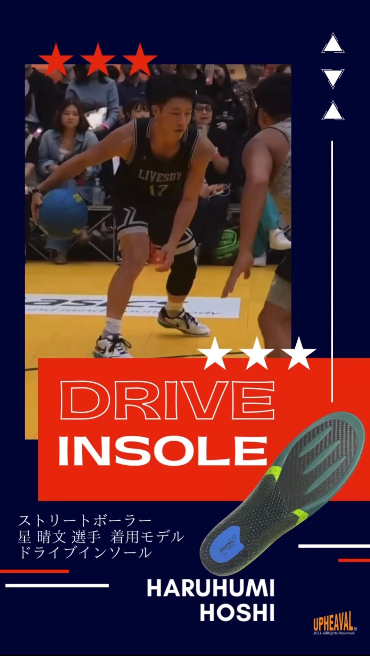DRIVE INSOLE ドライブインソール 新開発スリットカーボンプレート搭載 スピードプレイヤー,スラッシャー対応 高機動インソール