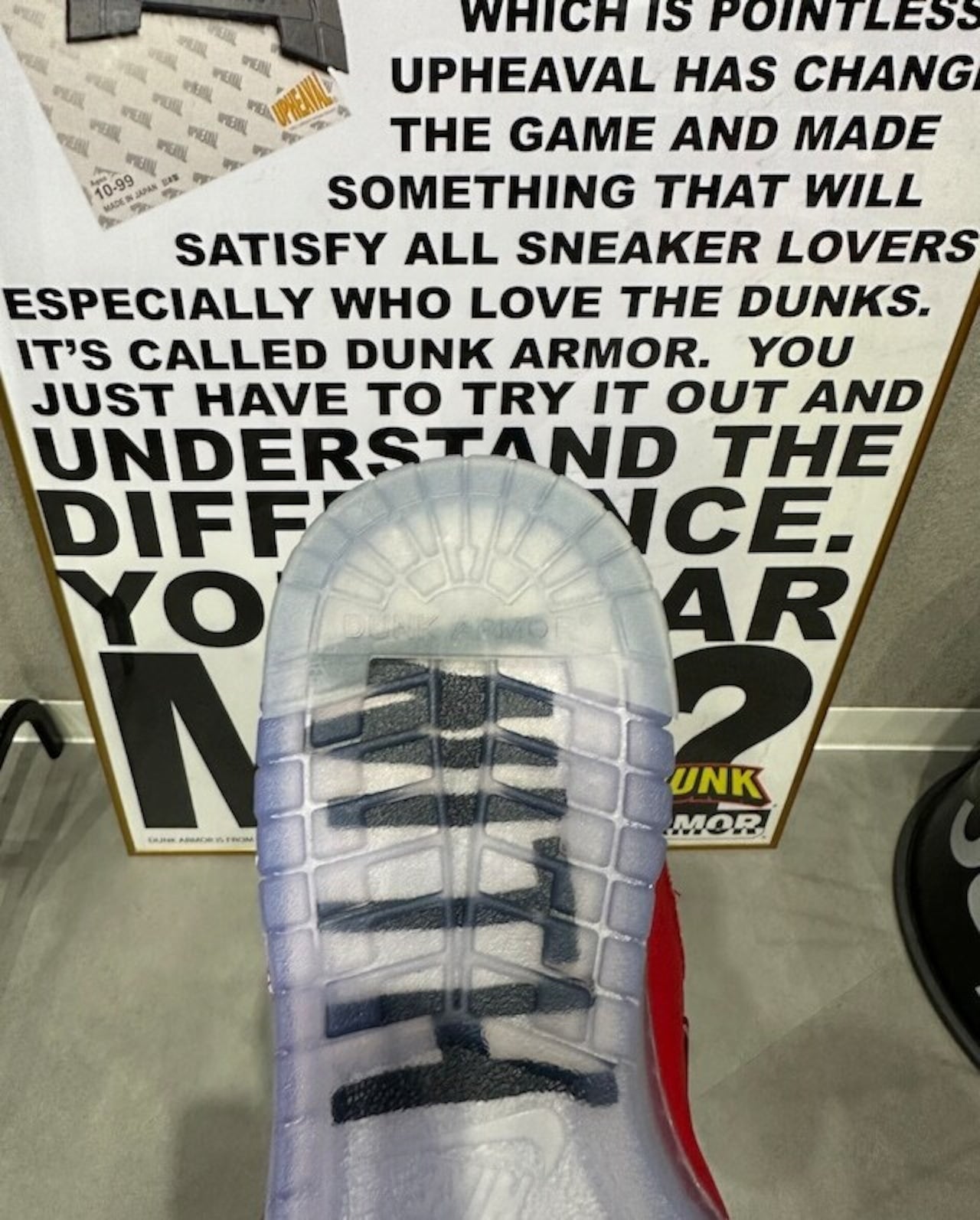 DUNK ARMOR Ballistic Limited ダンクアーマー バリスティック リミテッド Transparent クリア ヒールプロテクター