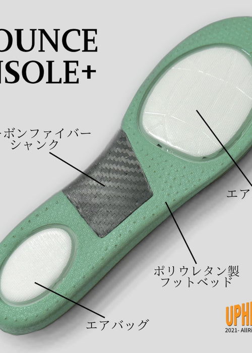 BOUNCE INSOLE + バウンスインソール プラス 衝撃吸収と超高反発にカーボンシャンクを追加 ZOOM CARBON
