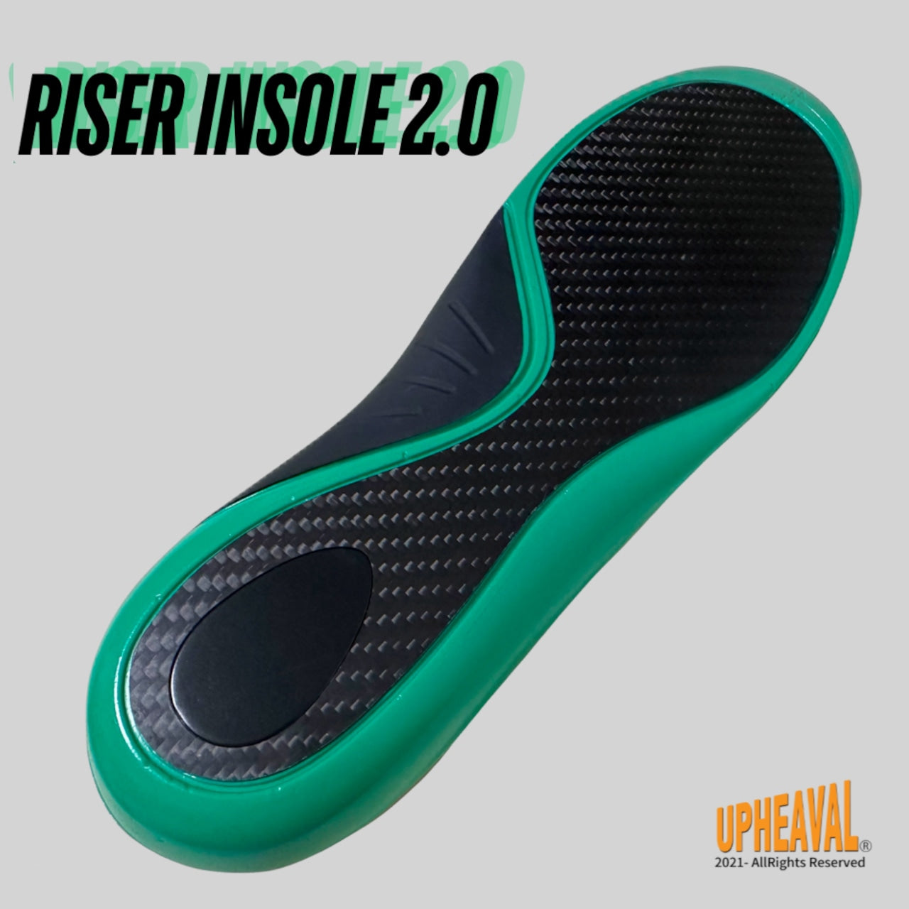 RISER INSOLE 2.0 ライザーインソール 2.0 高い安定性と超高反発と衝撃吸収 ダッシュ力とジャンプ力,シュートの飛距離アップ CARBON